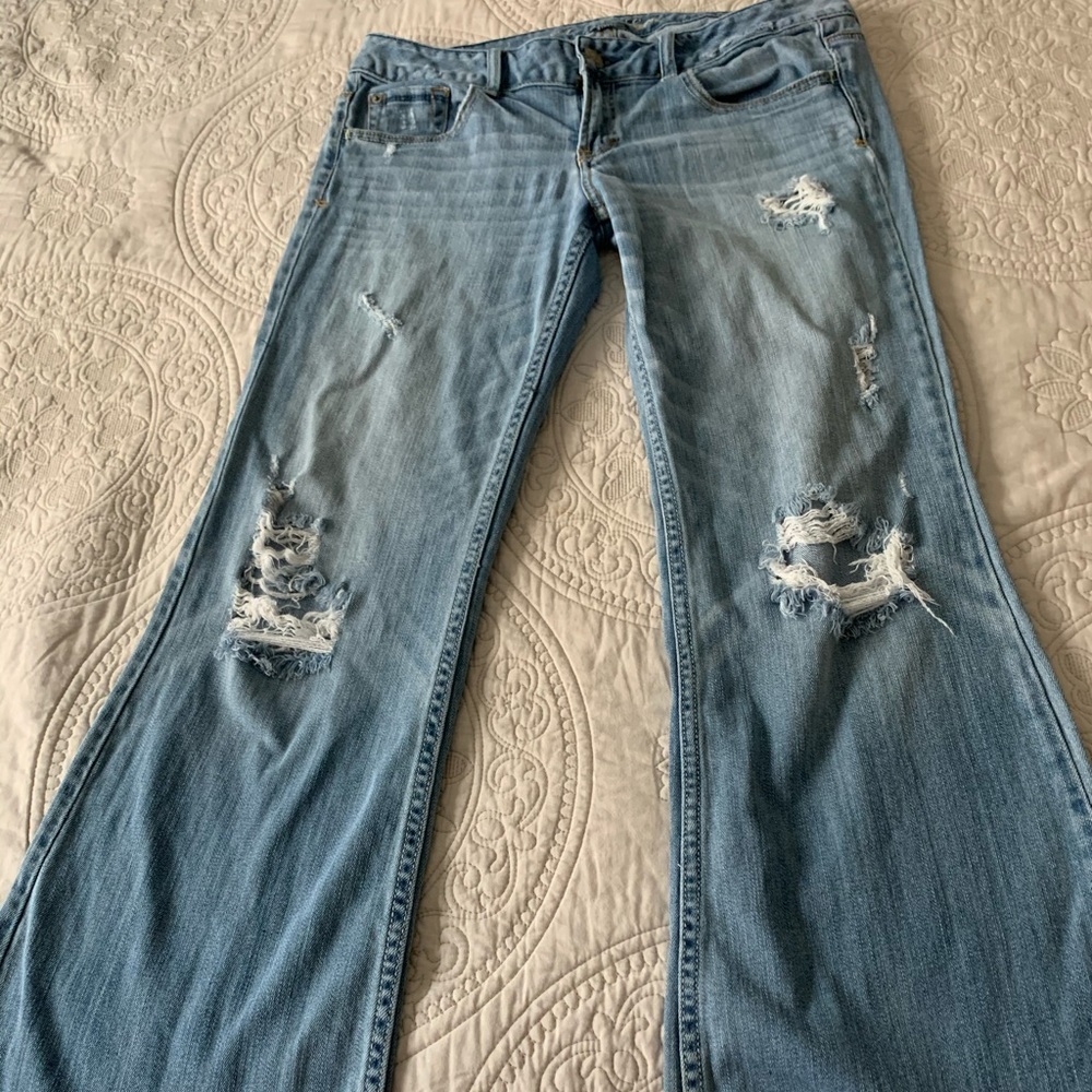 Vintage AE Hipster size 8 Stretch wide leg